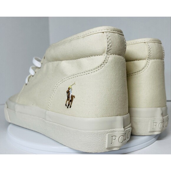 Polo Ralph Lauren Keaton Chukka Boot Sneaker Men’s 9 Ecru Beige